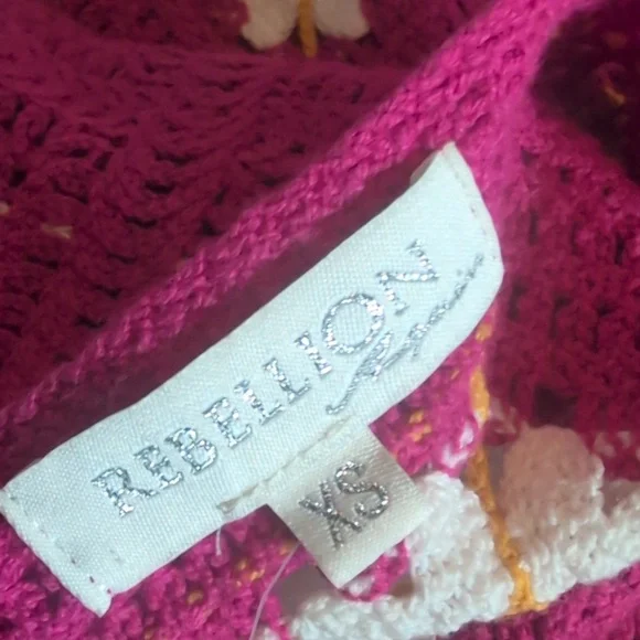 Rebellion Fuchsia Knit Skirt And Top Set - Picture 6 of 8